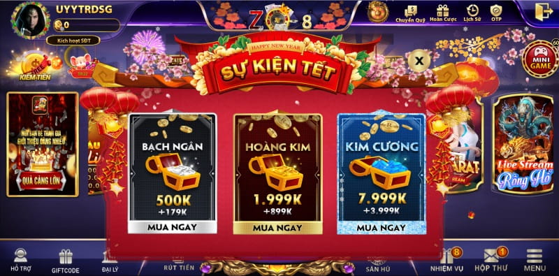 Khuyến mãi tặng giftcode đặc biệt tại Zo68 Net